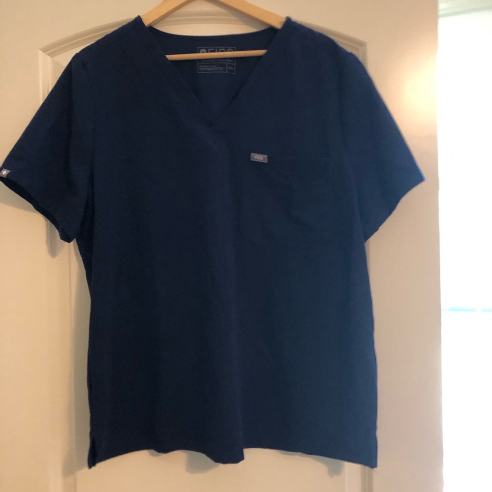 Figs Technical Collection Deep Blue Scrub Top XXL
